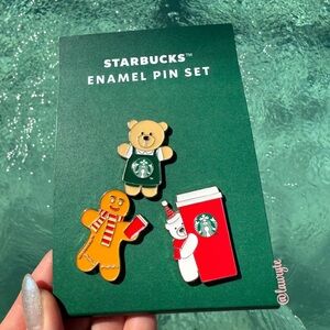 Starbucks 2025 Holiday Enemel Pin Set